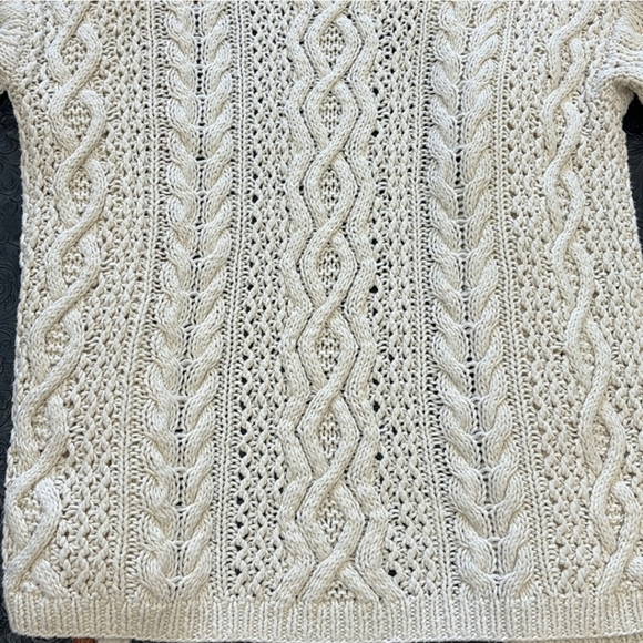 Yorkshire Knitting Company Vintage Cardigan Ecru & Red Embellishment Size Med. - Picture 3 of 8